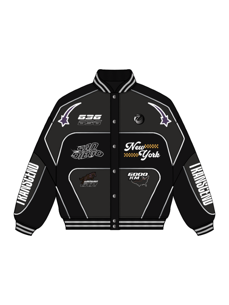 ADVENTURES” Leather Jacket Black – SORA Clothing
