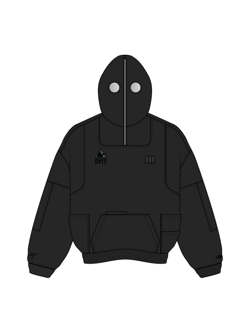 "DAYS" Hoodie Black