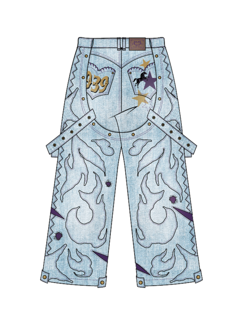 "ADVENTURES" Jeans