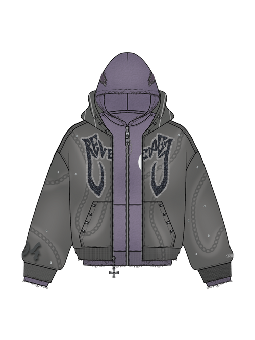 "PHANTOM" HOODIE Shell Gray