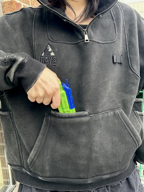 "DAYS" Hoodie Black