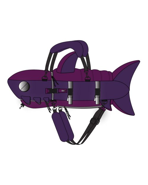 "SHARK" Bag Purple