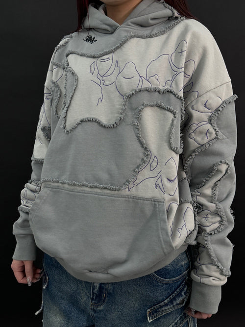 "LEVEL UP" Hoodie Grey