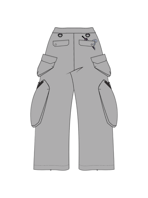 "CURSED" Parachute Pants