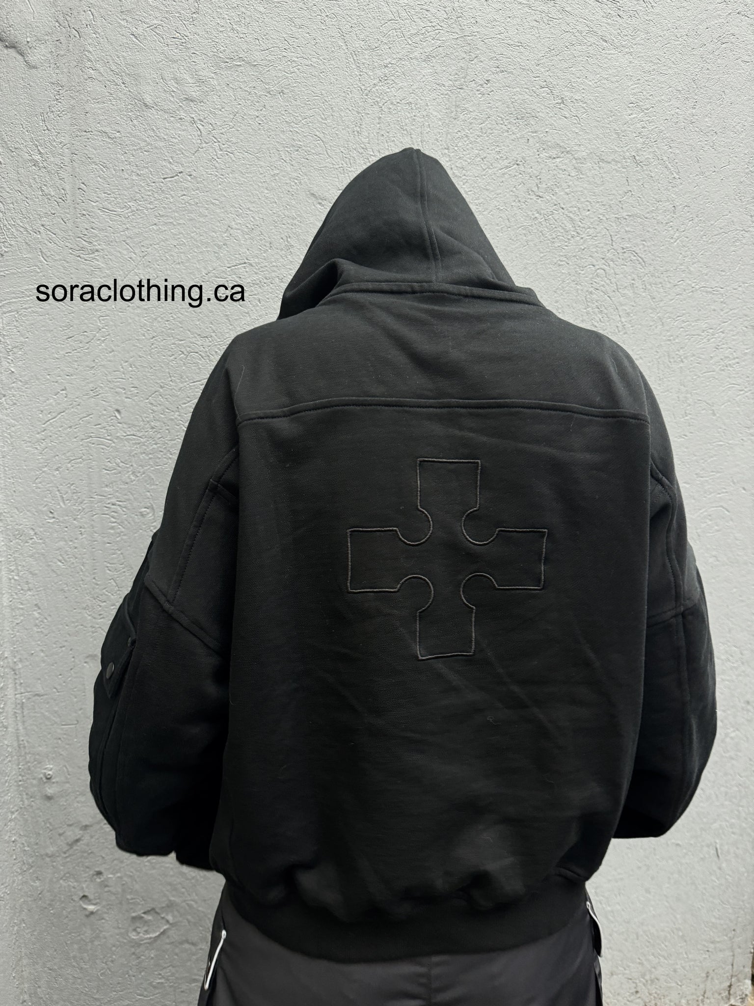 "Flame" Hoodie Black