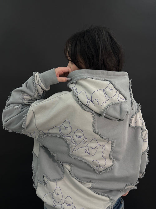 "LEVEL UP" Hoodie Grey