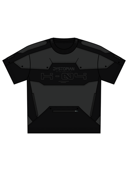 "CYBER" T-shirt Black