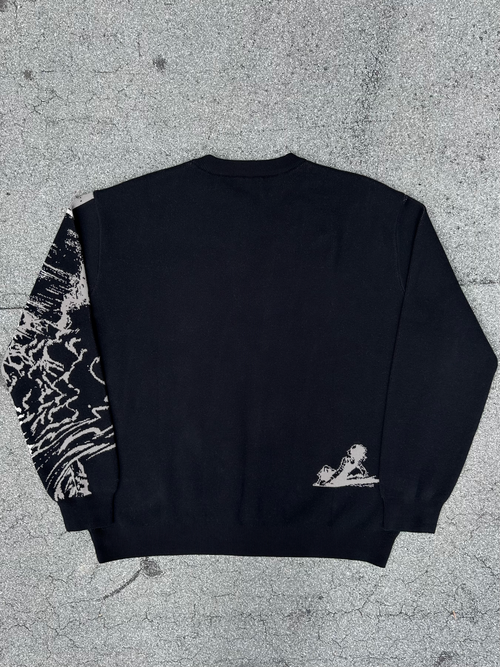 "Rumbling" Knit Black