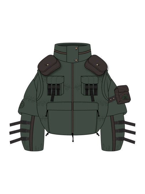 "NINJA”  Puffer Jacket