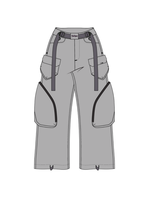 "CURSED" Parachute Pants