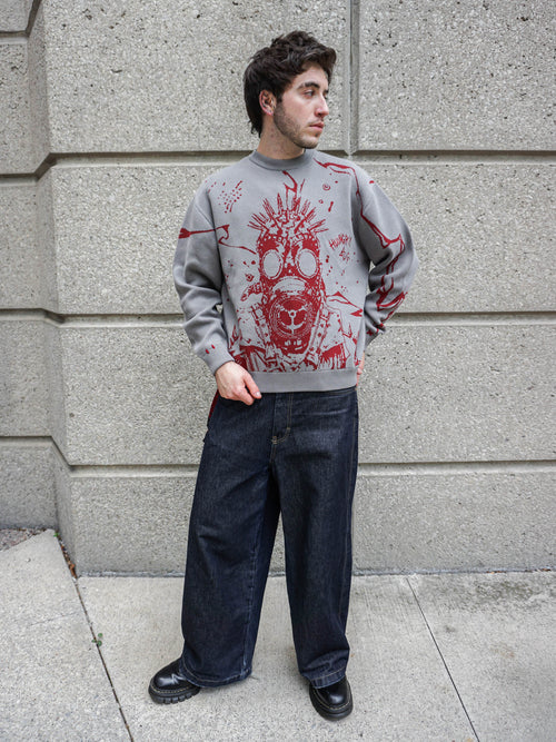 "REBEL" Knit Gray