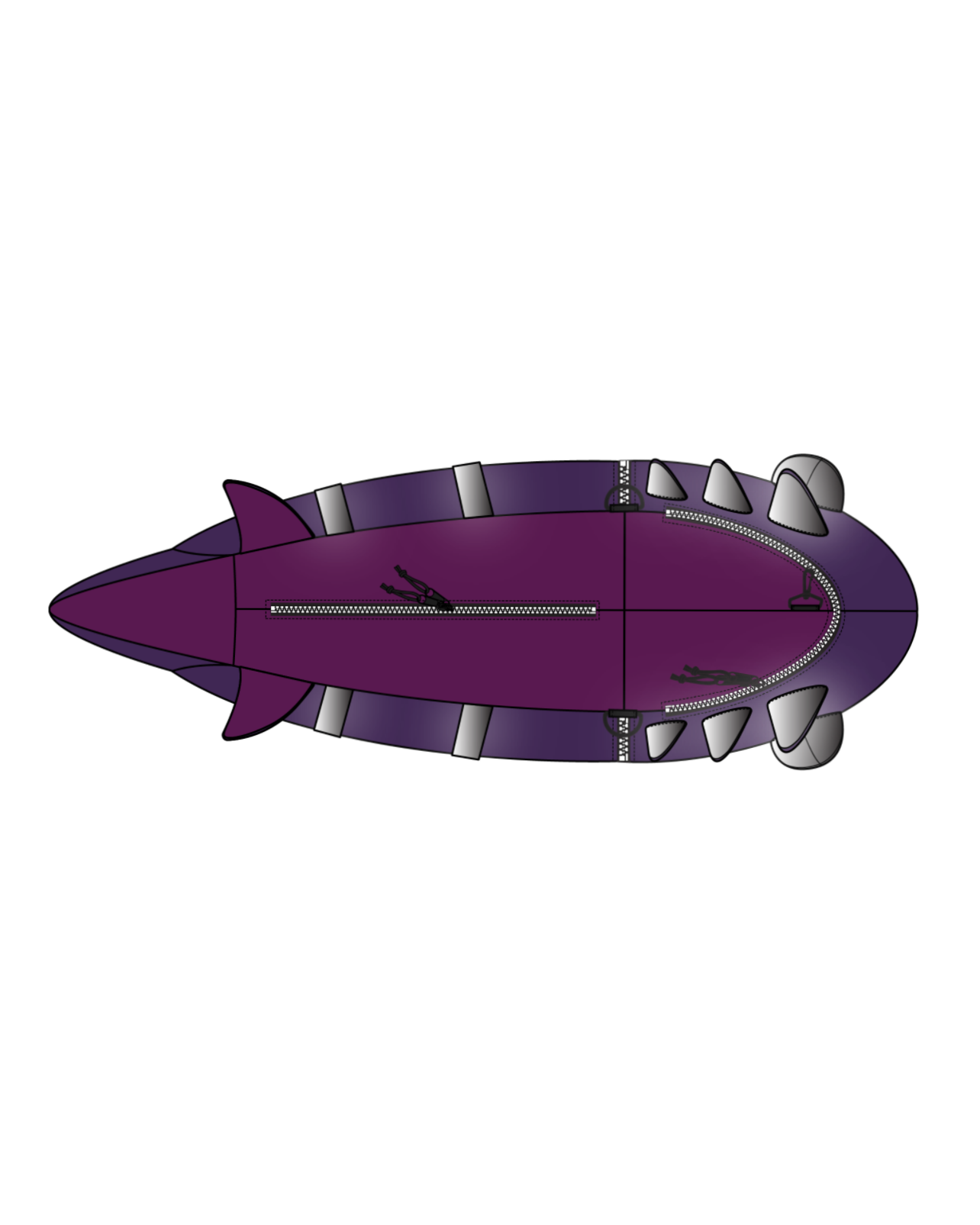 "SHARK" Bag Purple