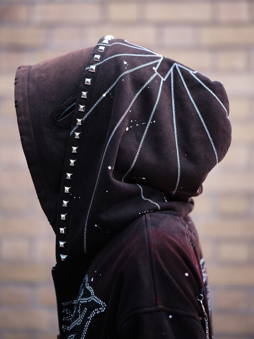 "PHANTOM" HOODIE Shell Black