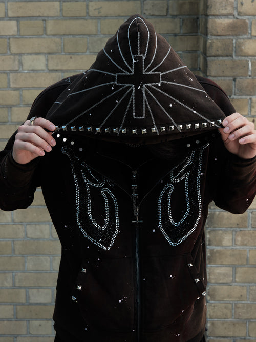"PHANTOM" HOODIE Shell Black