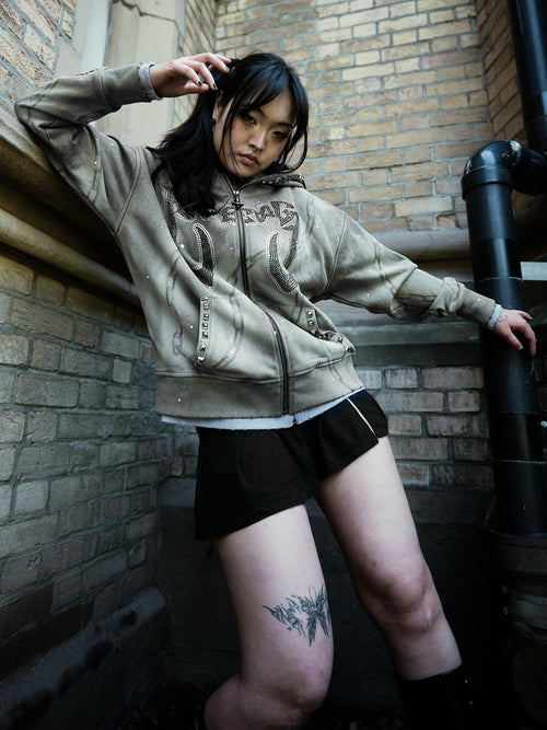 "PHANTOM" HOODIE Shell Gray
