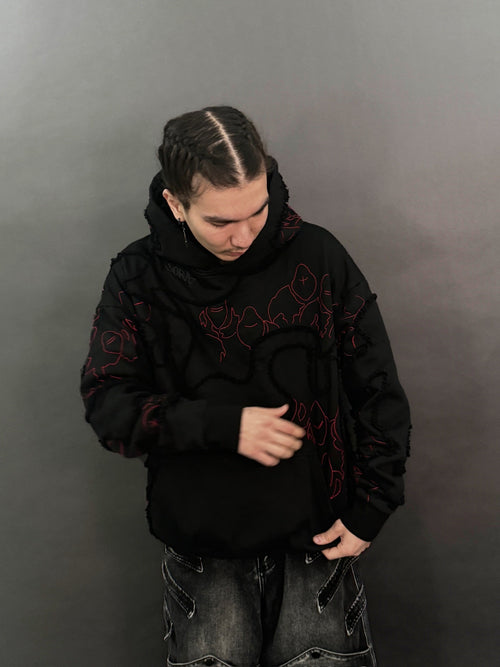 "LEVEL UP" Hoodie Black