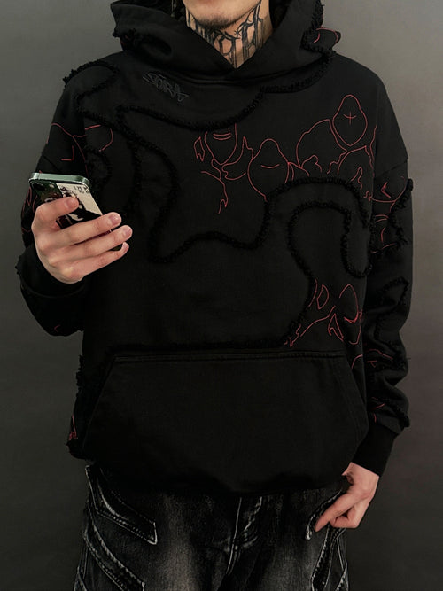 "LEVEL UP" Hoodie Black