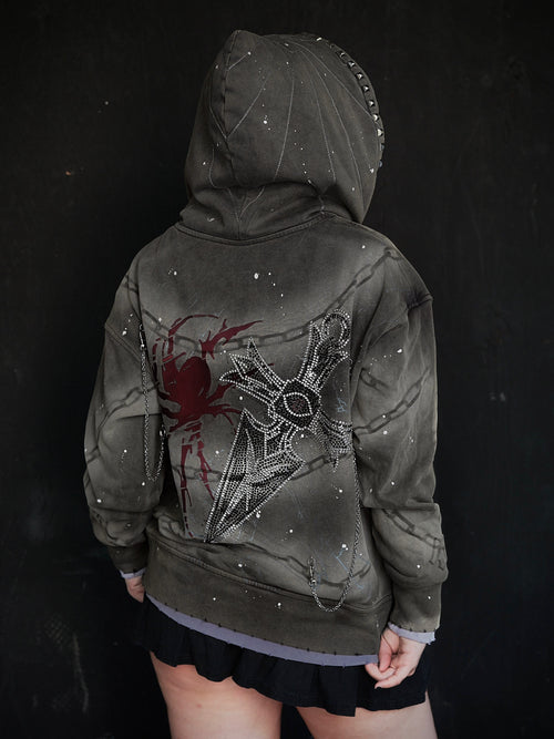 "PHANTOM" HOODIE Shell Gray