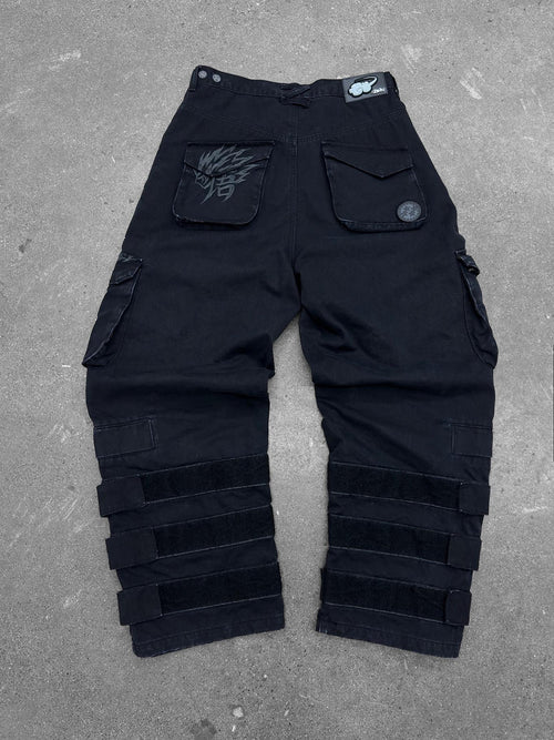 "DRAGON" Cargo Pants Black