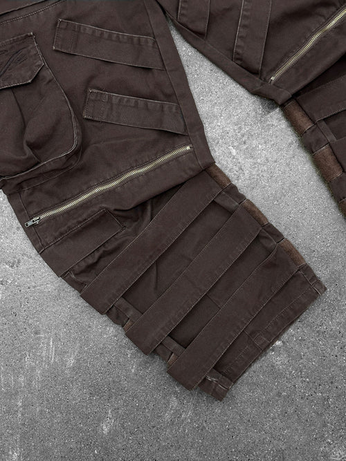 "DRAGON" Cargo Pants Brown