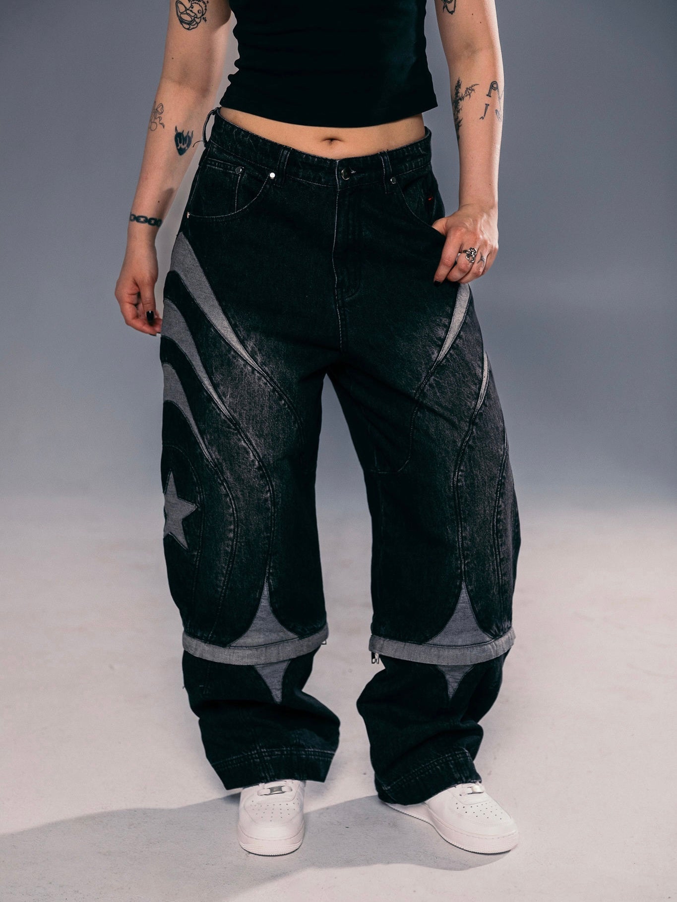 "SPIDER" Jeans Black