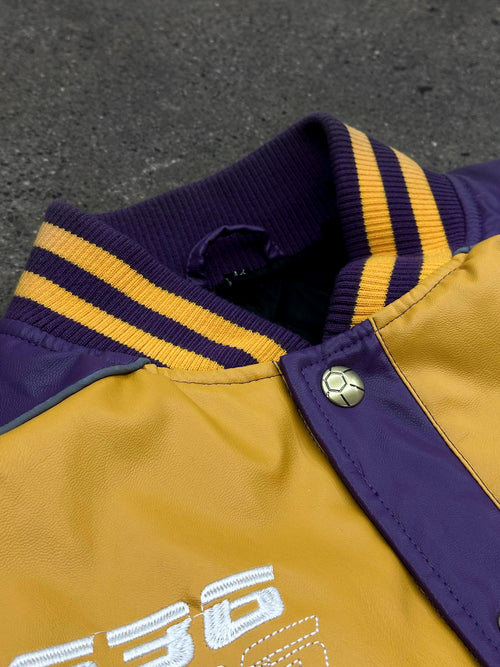 "ADVENTURES” Leather Jacket Yellow
