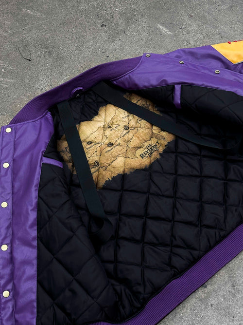 "ADVENTURES” Leather Jacket Yellow