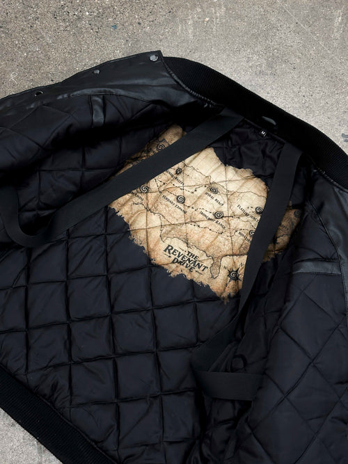 "ADVENTURES” Leather Jacket Black