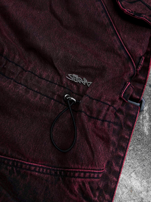 "SPIRAL" Cargo Pants (Red)