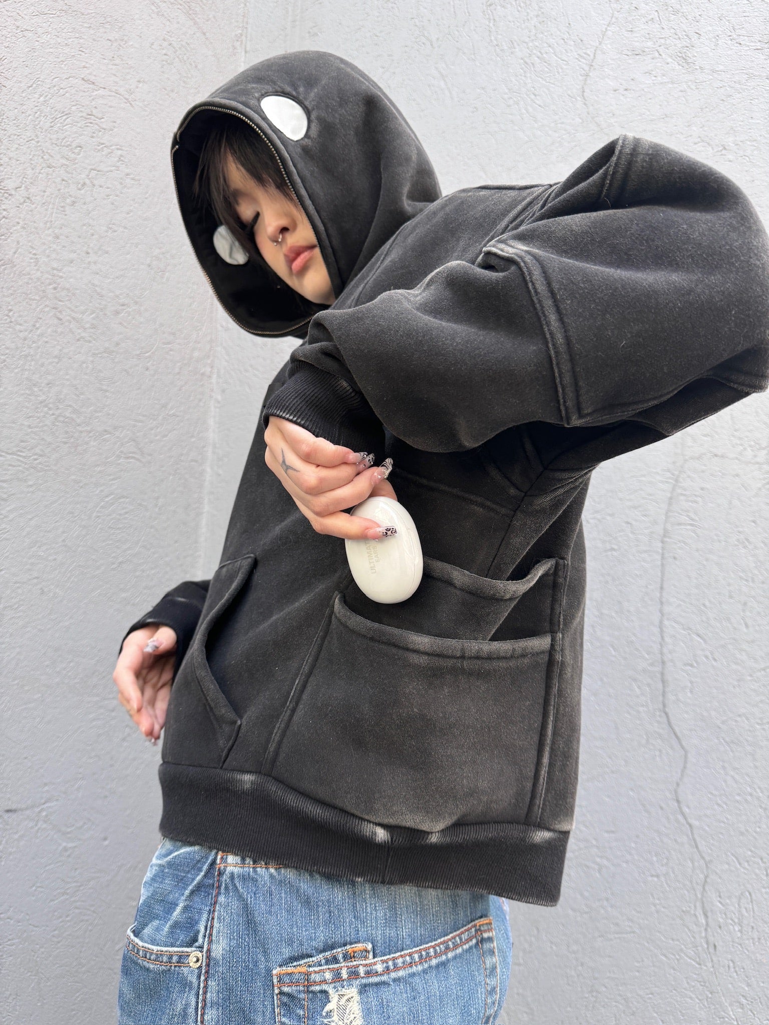 "DAYS" Hoodie Black