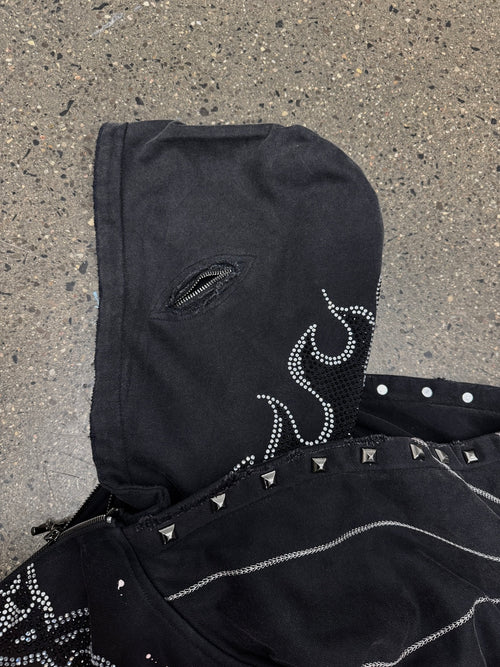 "PHANTOM" HOODIE Shell Black