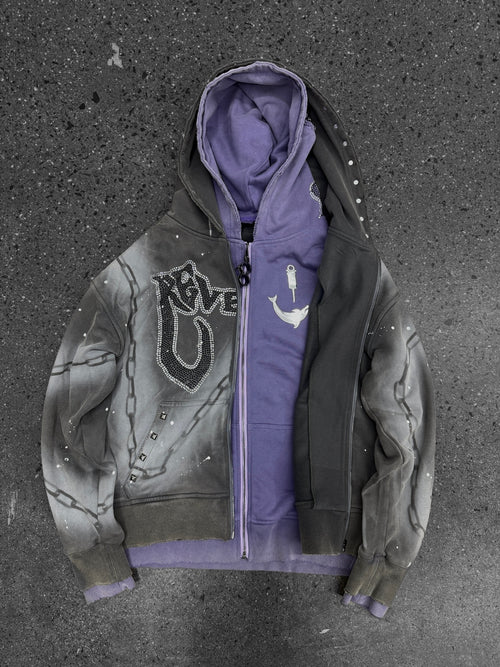 "PHANTOM" HOODIE Shell Gray