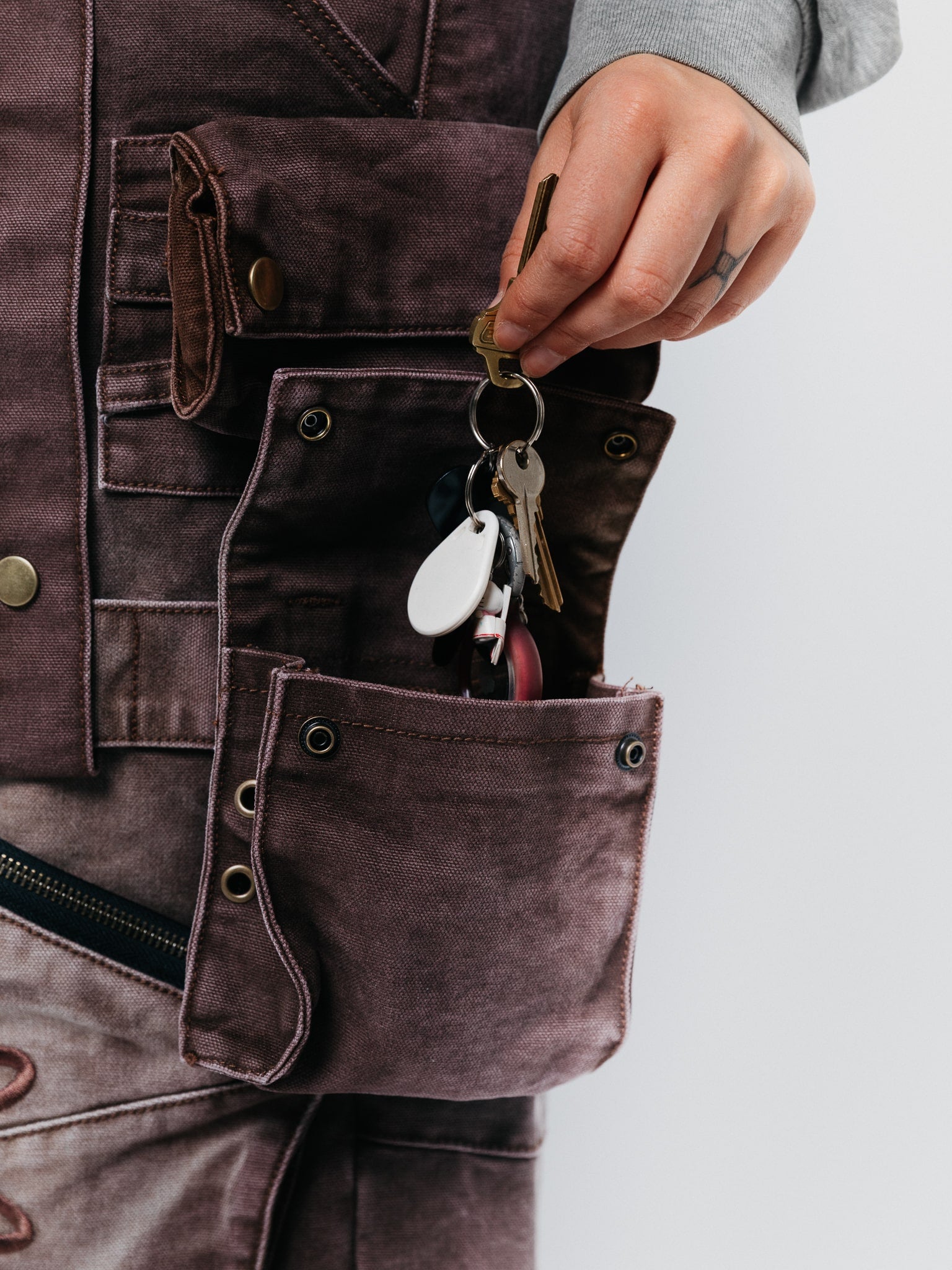 "ACADEMY" Cargo Pants Brown