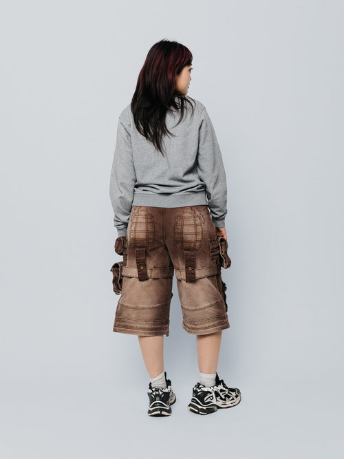 "ACADEMY" Cargo Pants Brown