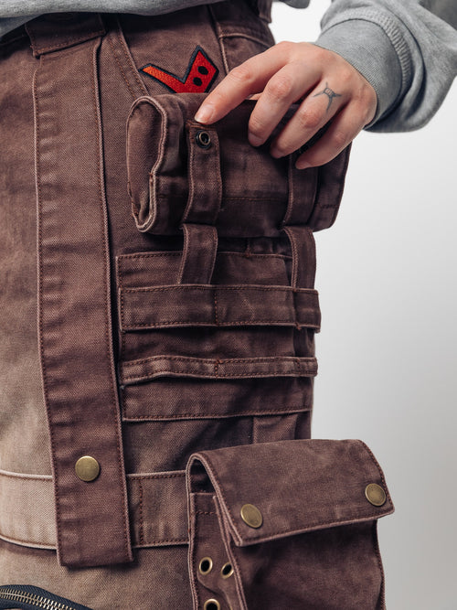 "ACADEMY" Cargo Pants Brown
