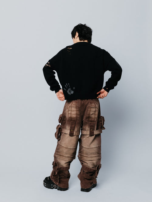 "ACADEMY" Cargo Pants Brown