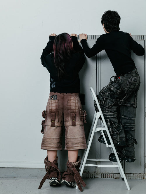 "ACADEMY" Cargo Pants Black