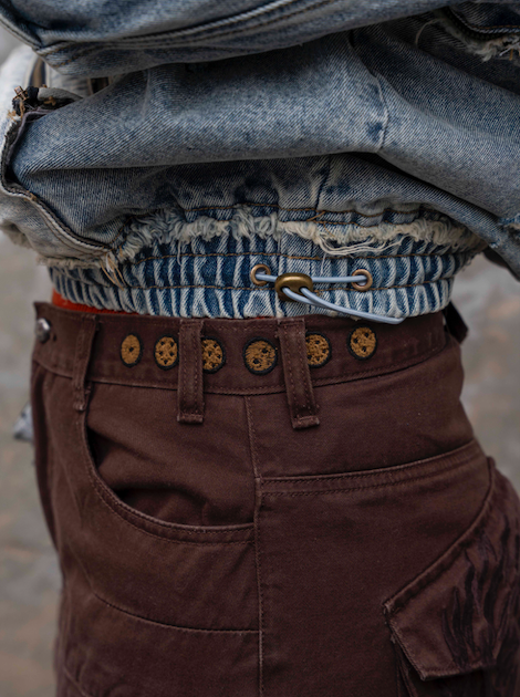 "DRAGON" Cargo Pants Brown