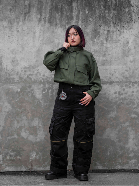 "DRAGON" Cargo Pants Black