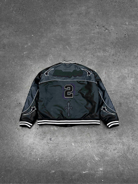"ADVENTURES” Leather Jacket Black