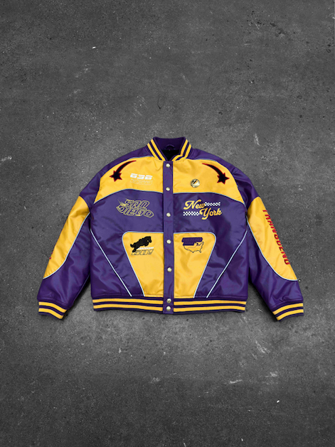 "ADVENTURES” Leather Jacket Yellow