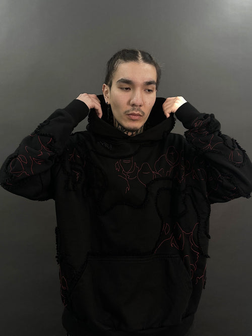 "LEVEL UP" Hoodie Black