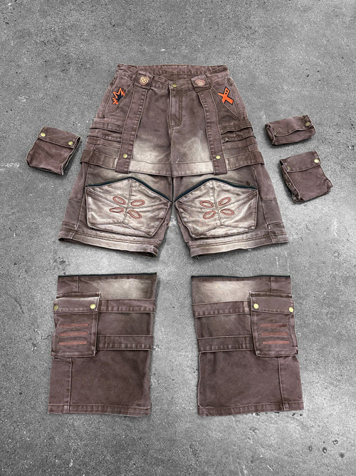 "ACADEMY" Cargo Pants Brown
