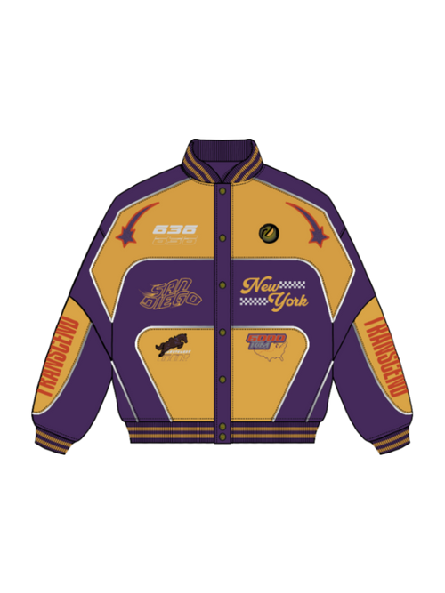 "ADVENTURES” Leather Jacket Yellow