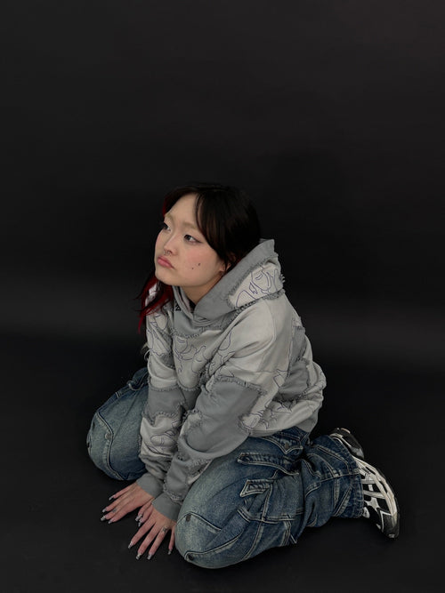 "LEVEL UP" Hoodie Grey