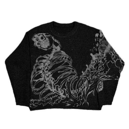 "Rumbling" Knit Black
