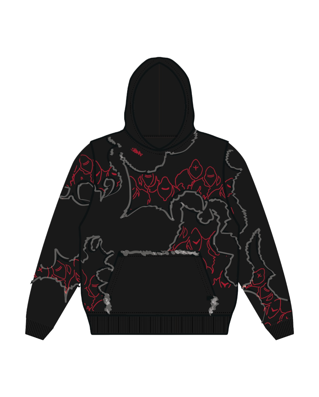 "LEVEL UP" Hoodie Black