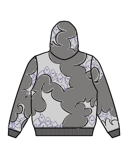 "LEVEL UP" Hoodie Grey