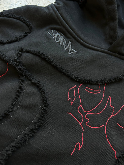 "LEVEL UP" Hoodie Black